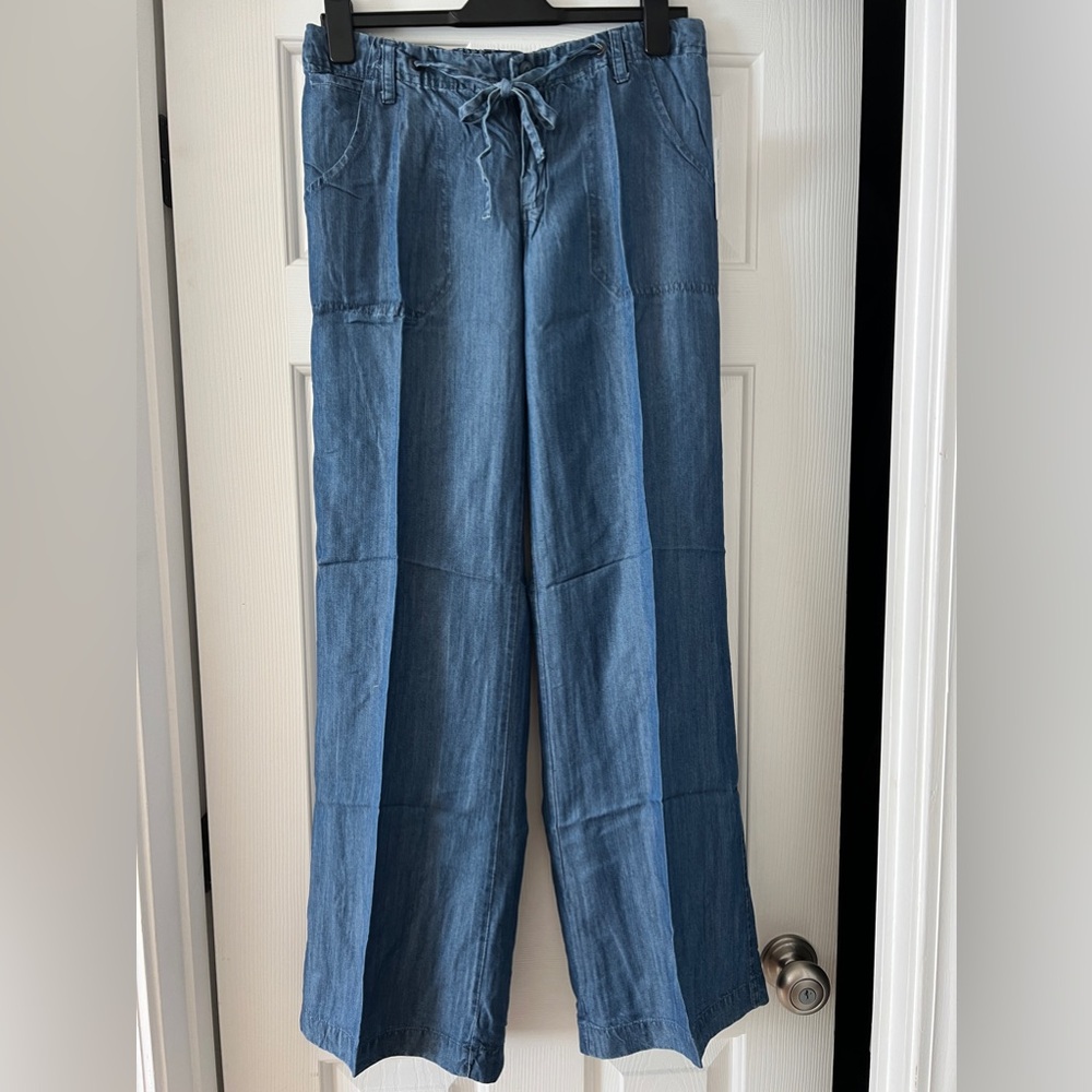 Just Living Indigo Wide-Leg Pants